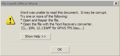 Or alternatively you could just tell me that the file ISN’T THERE!